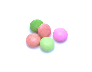 Colorful candy Isolated on white background
