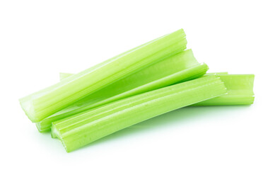 celery isolated on white backgroud ,vegetable