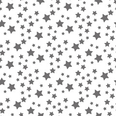 Stars Seamless Pattern. The vector image. Starry night sky