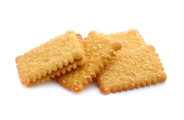 Cracker isolated on white