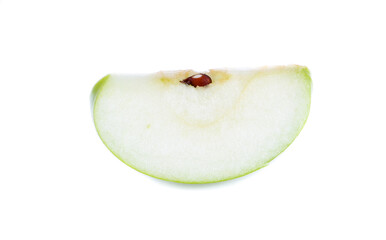 green apple isolated on white