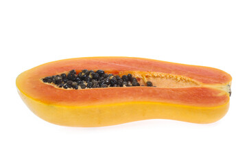 papaya isolated on a white background