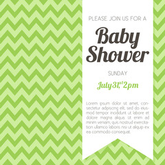 Fototapeta na wymiar Gender neutral baby shower invitation - vector design