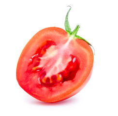 clipping path tomato isolated on white background