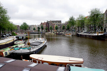 Holland, Amsterdam, the city with its water channels