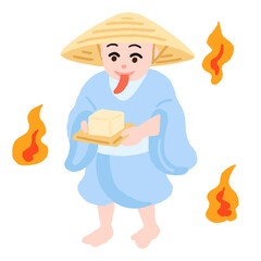 日本の妖怪　豆腐小僧