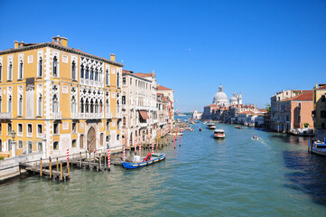 Fototapeta na wymiar ベネチアの絶景　The very beautiful Grand Canal in Venice