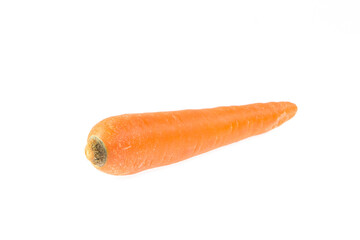 Fresh carrot isolated on white
