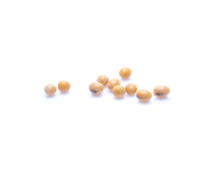 Soybeans  isolated on white background