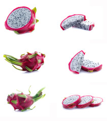 Dragon Fruit isolated on white background