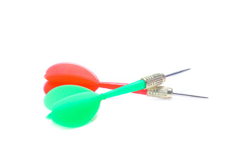 dart flights isolated on white background