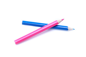 Color pencils isolated on white