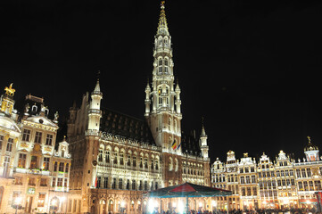 ブリュッセルの夜景　Beautiful night view of Brussels