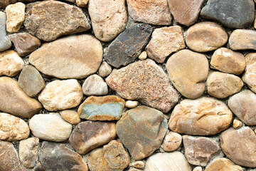Many size of rock composite to stone wall background