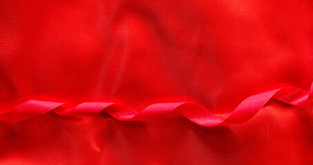 red satin background