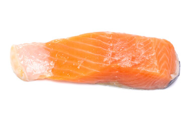 salmon  isolated on white background