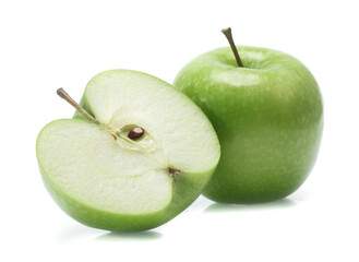 Green apple isolated on white background