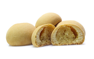 Mochi dessert isolated on white background