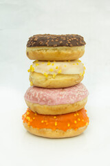 colorful donuts with sprinkles