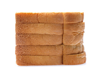 sliced bread isolated on white background