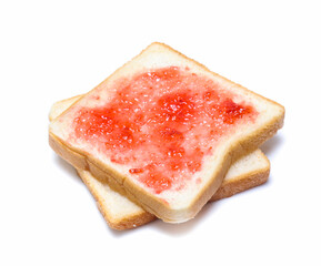 sliced bread isolated on white background