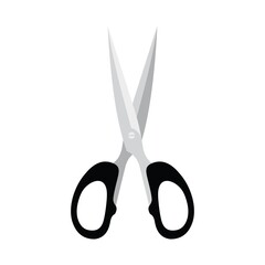 Scissors icon isolated on white background, vector illustration
