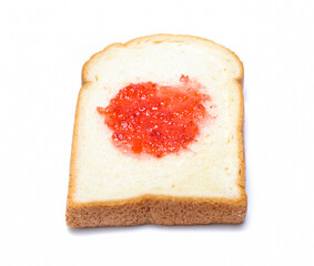 sliced bread isolated on white background
