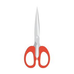 Scissors icon isolated on white background, vector illustration