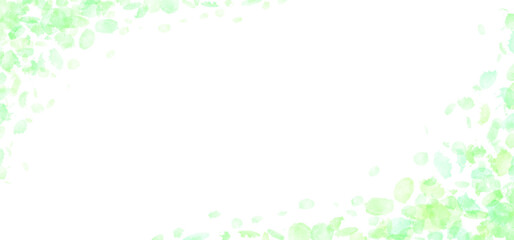 水彩絵の具の柔らかい雰囲気のフレーム