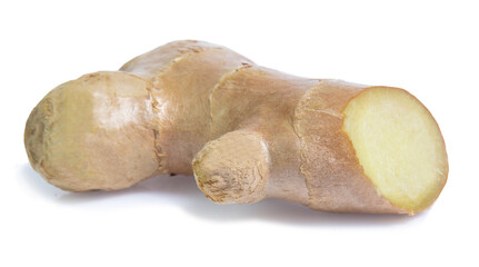 ginger root isolated on white background