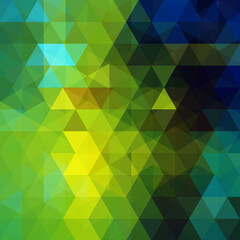 Abstract geometric style green background. Vector illustration