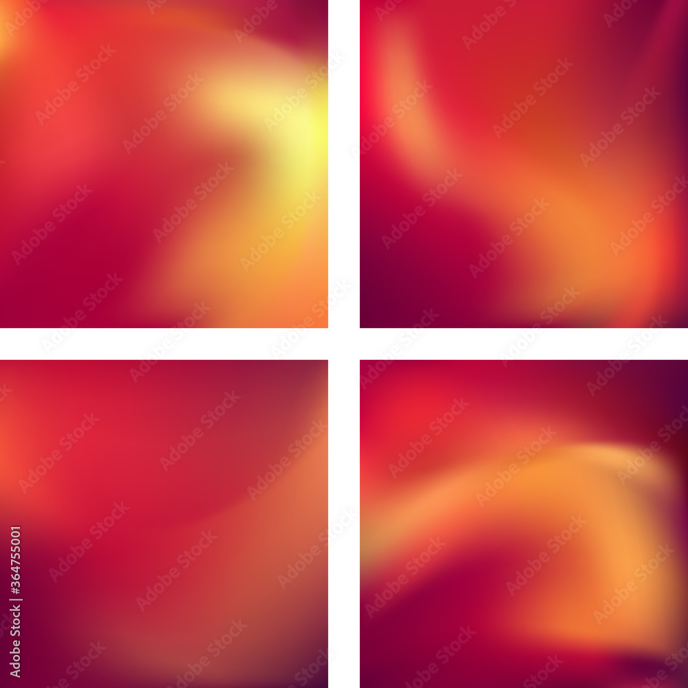Poster set with abstract blurred backgrounds. vector illustration. modern geometrical backdrop. abstract te