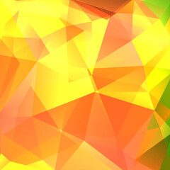 Background of yellow, orange geometric shapes. Mosaic pattern. Vector EPS 10. Vector illustration