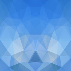 Obraz premium Background of geometric shapes. Blue mosaic pattern. Vector EPS 10. Vector illustration