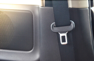 Seat belt on pick up smart cab car.
