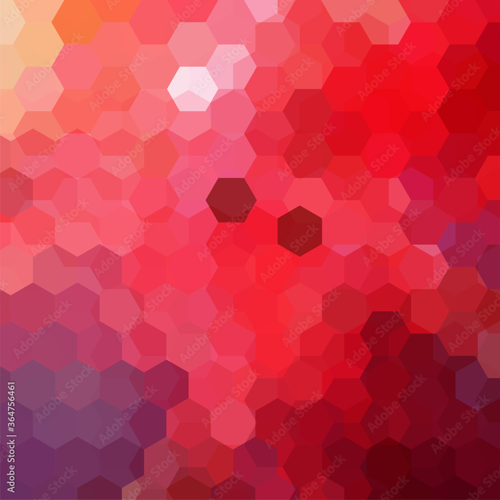 Poster abstract background consisting of red hexagons. geometric design for business presentations or web t