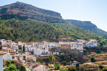 Fototapeta premium Chulilla village, Valencia, Spain in summer