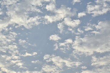 Beautiful blue sky with clouds in background