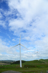 Fototapeta na wymiar Te Apiti Wind Farm, Ruahine Ranges, Manawatu, North Island, New Zealand.