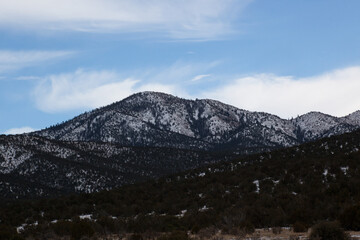 Winter Mountains with snow