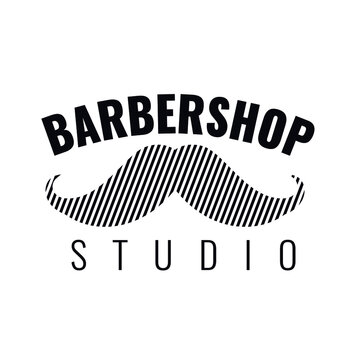 logo forlogo for a barber shop with the use of 2 different fonts a barber shop