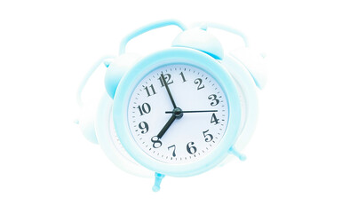 ringing alarm clock on isolated background