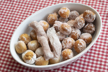 fried castagnole of Carnival