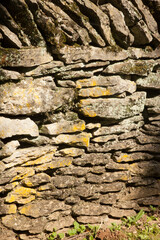 Texture of a stone wall outdoors