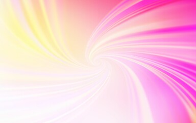 Light Pink, Yellow vector layout with curved lines. Colorful abstract illustration with gradient lines. Brand new design for your ads, poster, banner.