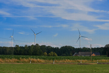 windturbines in a rural environment