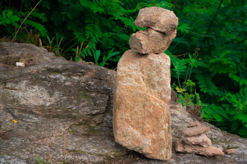 Stone tower in the park