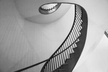Spiral stairs going up