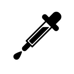 Dropper Icon Vector Illustration Trendy Flat Design