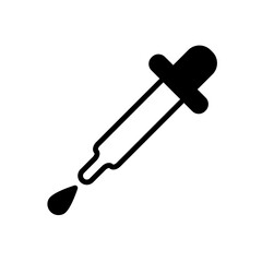 Dropper Icon Vector Illustration Trendy Flat Design